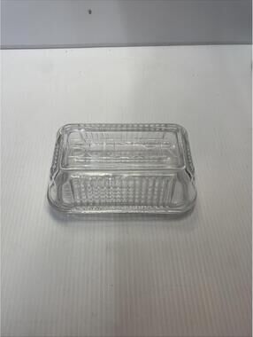 Glass butter container